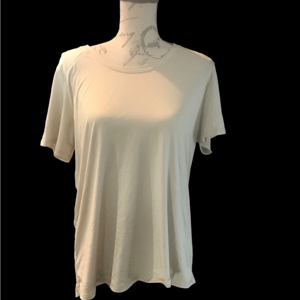 Xersion Large Beige Short Sleeve Top - Picture 8 of 12